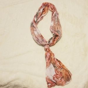 Floral infinity scarf